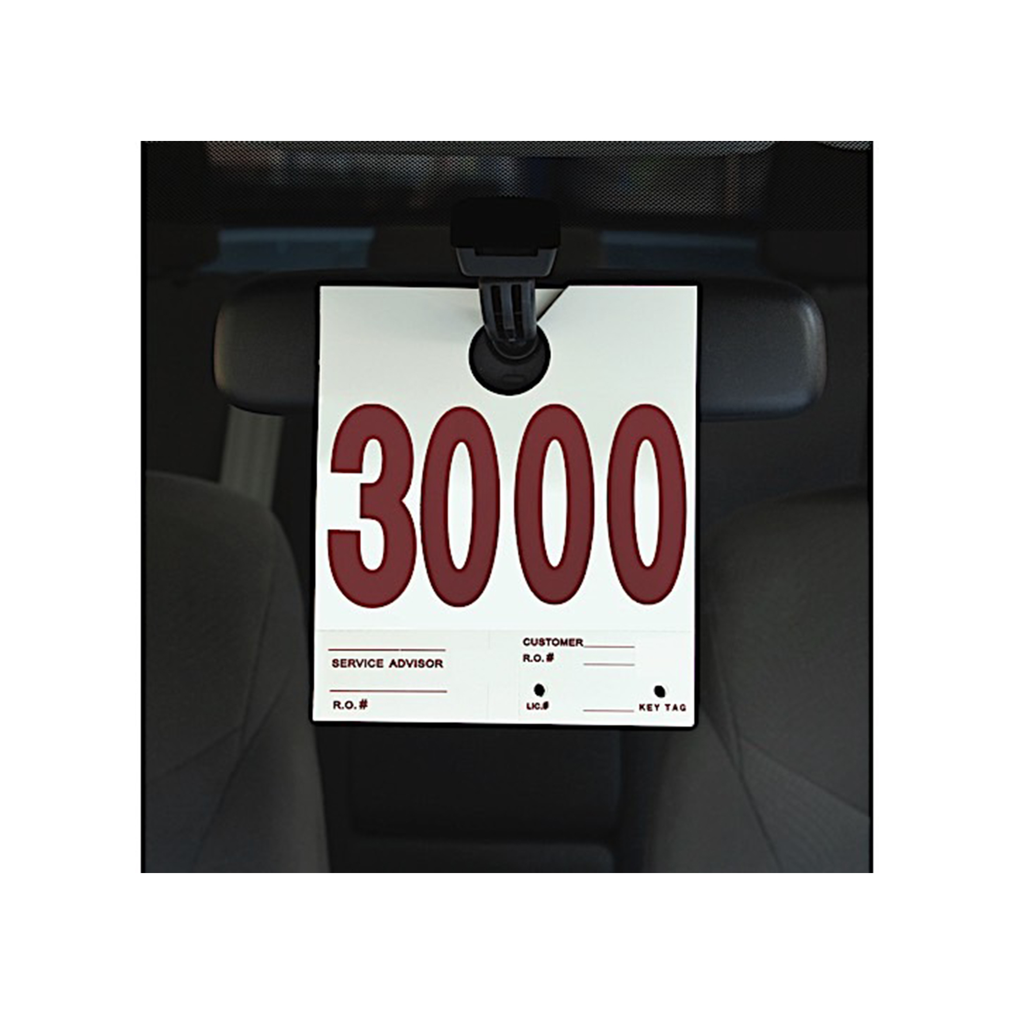 Slip-N-Grip Sequential Number Tags — 7.5in. x 6.5in., Dispatch Numbers 3000-3999, 1000/Box, Model# SNGFB-P9933-53